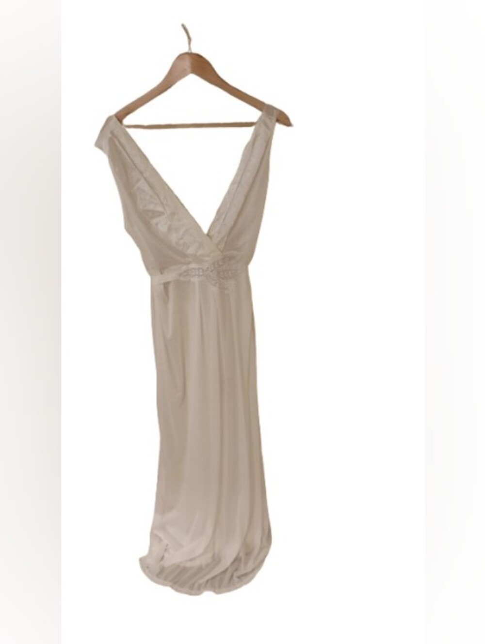Vintage 1970s 1980s Undercover Wear V Neck Maxi Nightgown Style Dress